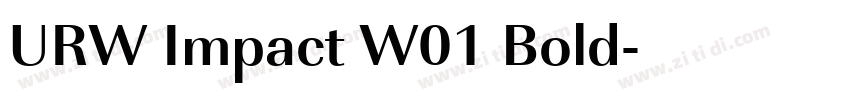 URW Impact W01 Bold字体转换